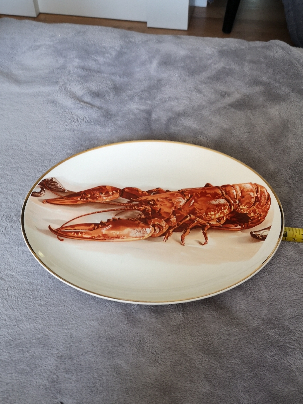 Beautiful Vintage Liverpool Rd Pottery Stoke on Trent England Lobster Serving